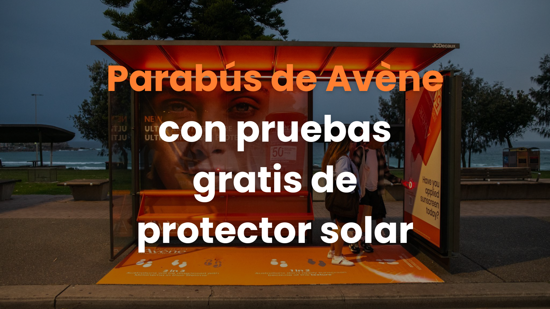 Parabús de Avène con pruebas gratis de protector solar