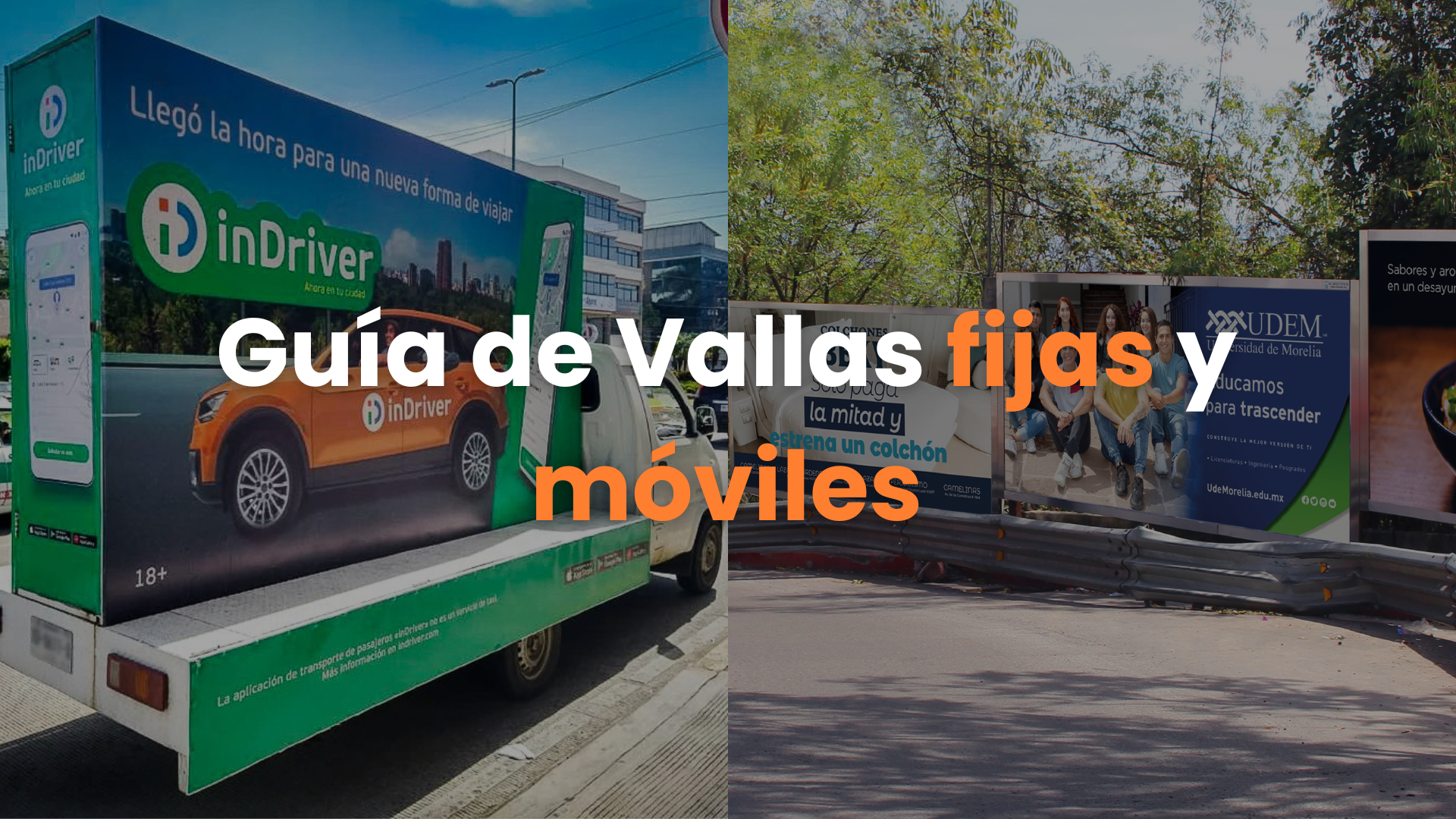 Guía de vallas fijas y móviles para publicidad exterior