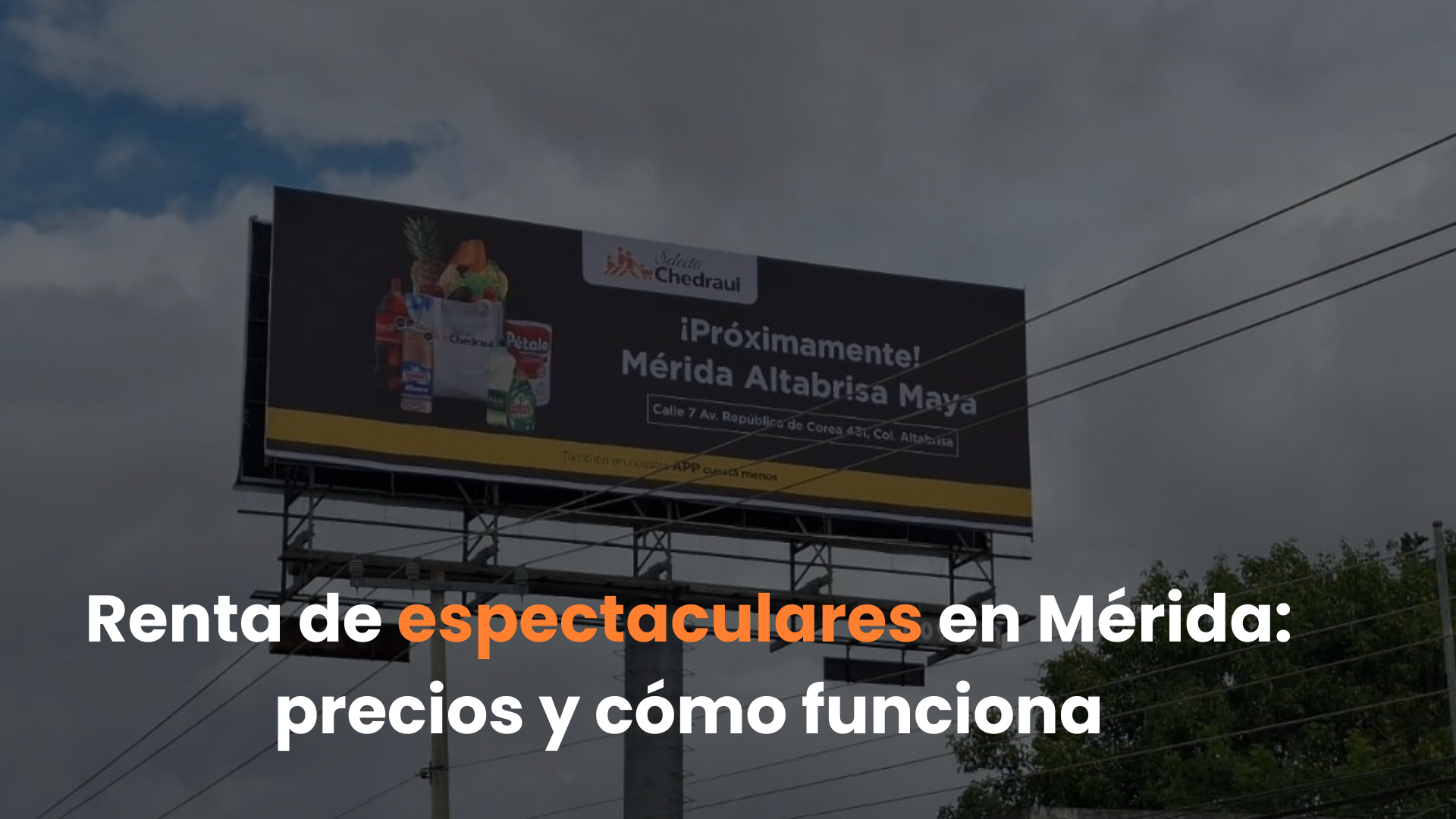 Renta de espectaculares en Mérida: precios y guía